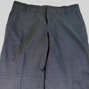 Banana Republic Martin Fit Wool Blend Dress Pants Women's 10 Gray Preppy Lined